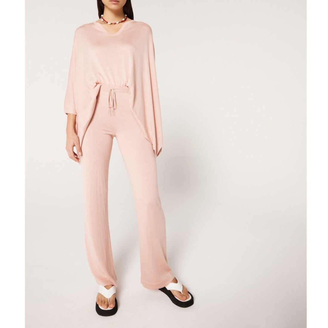 NOTSHY - Kwanita Silk And Cashmere Joggers - Delicate Petale