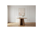Gaston - Table À Manger Ronde - Placage Chêne