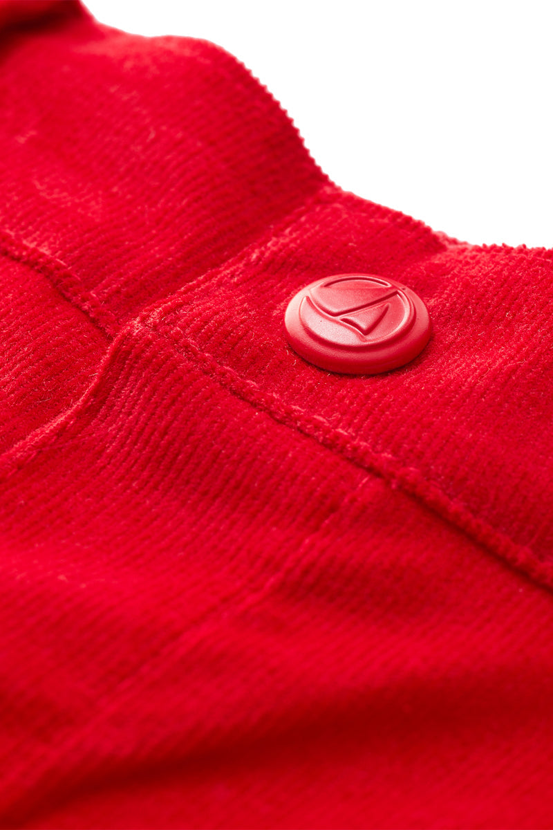 Pantalon En Velours - Rouge - Bébé Garçon