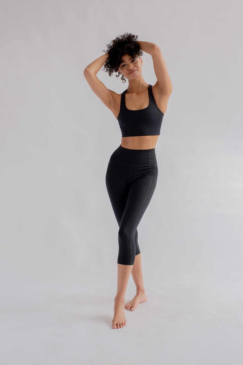Leggings - Leggings compresivos de talle alto - Negro