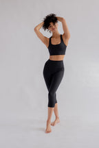 Leggings - Leggings compresivos de talle alto - Negro