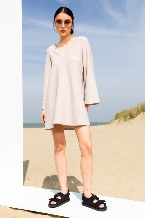 The Joni Beige Dress