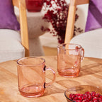 Duralex - Pack of 6 Versailles Mugs - Pink - 26Cl