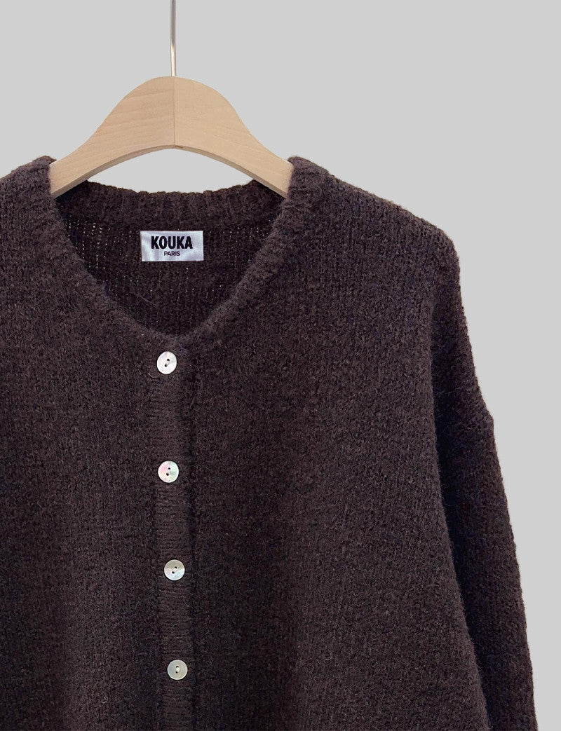 Chocoladebruin Vest Sami