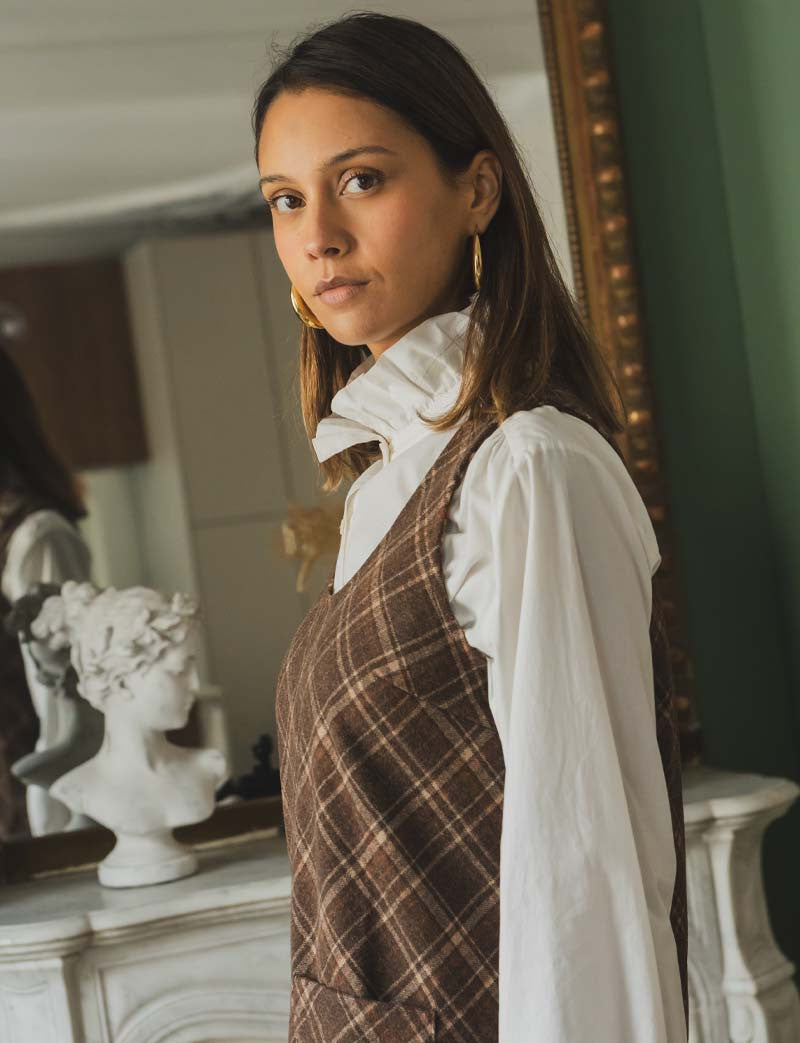 Kariertes Kleid Elym