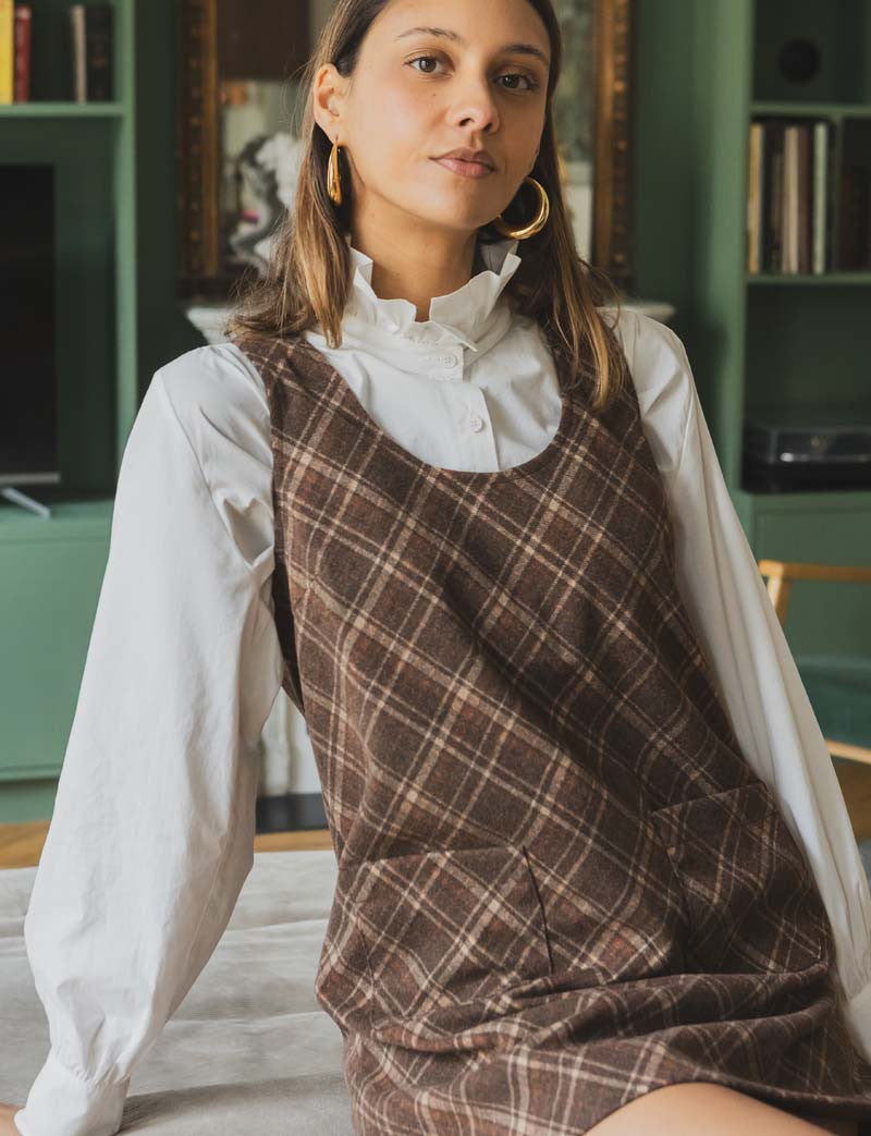 Kariertes Kleid Elym