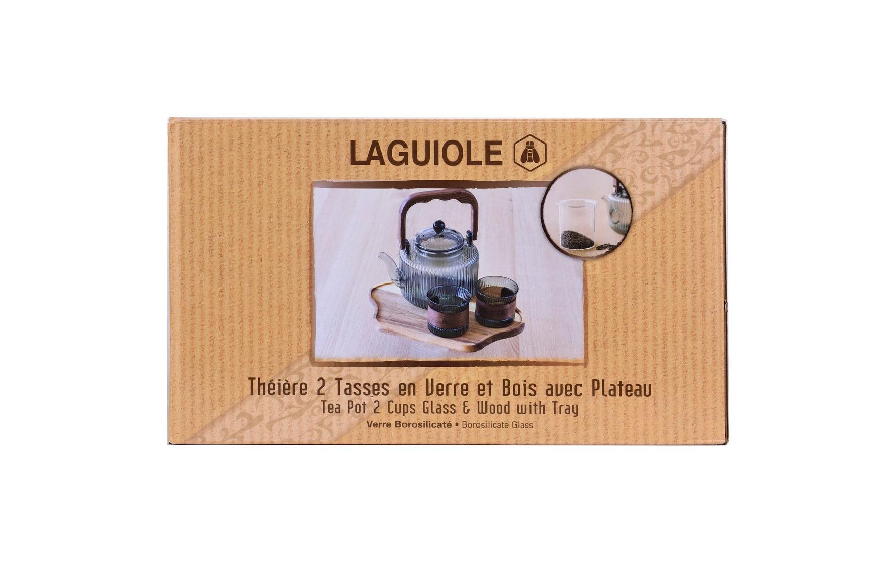 Set De 2 Tasses + Théiere Sur Plateau