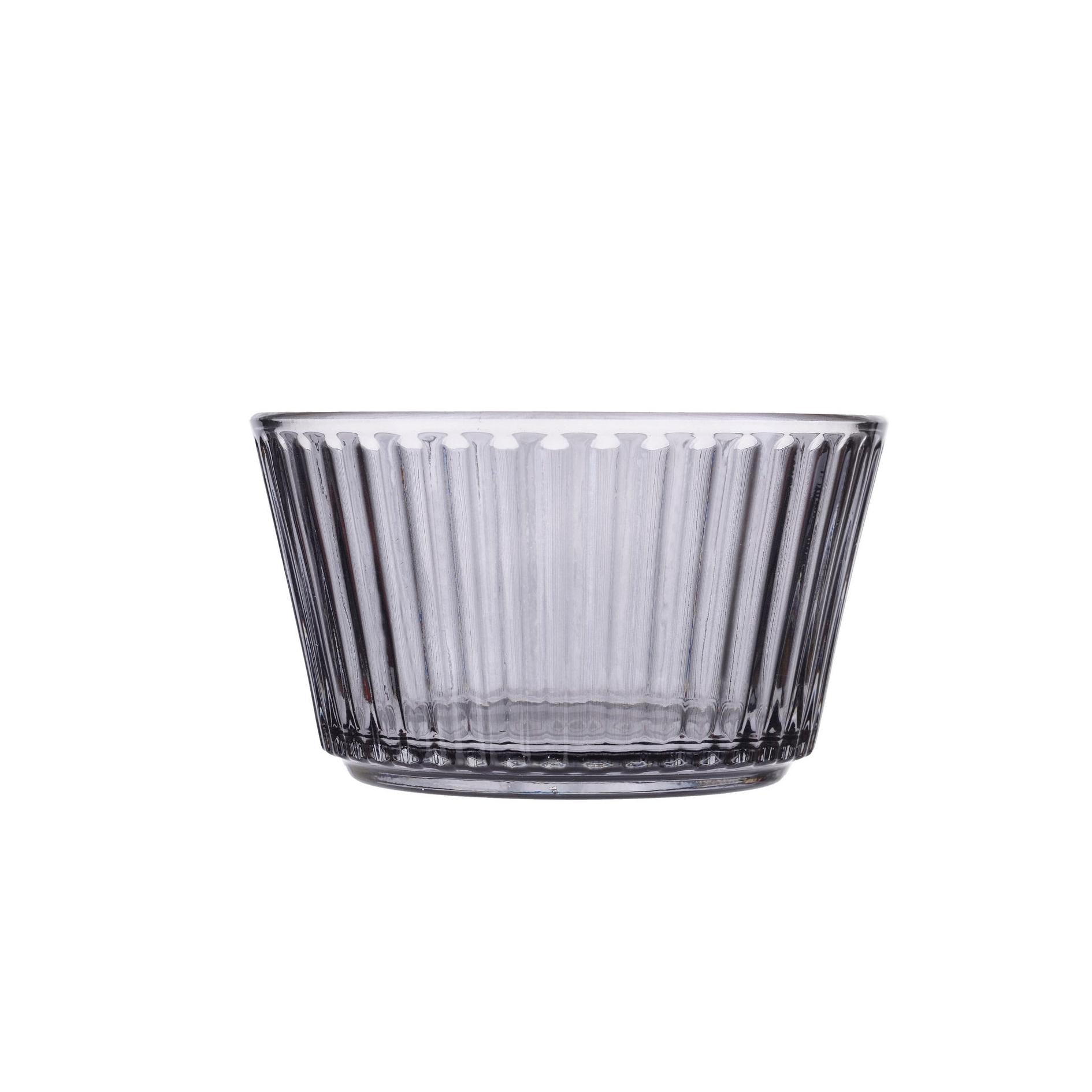 Appetizer Set 4 Glass Bowls and Wooden Tray