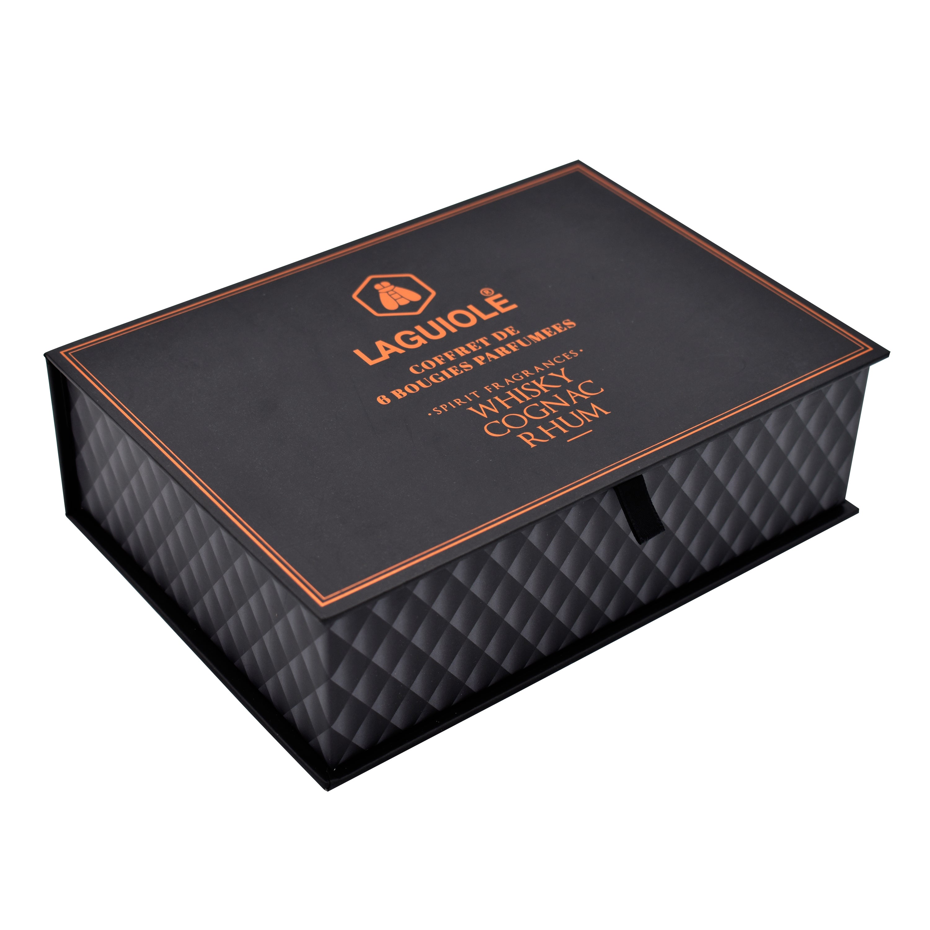 Coffret De 6 Bougies Parfumées - Senteur Whisky Cognac Rhum
