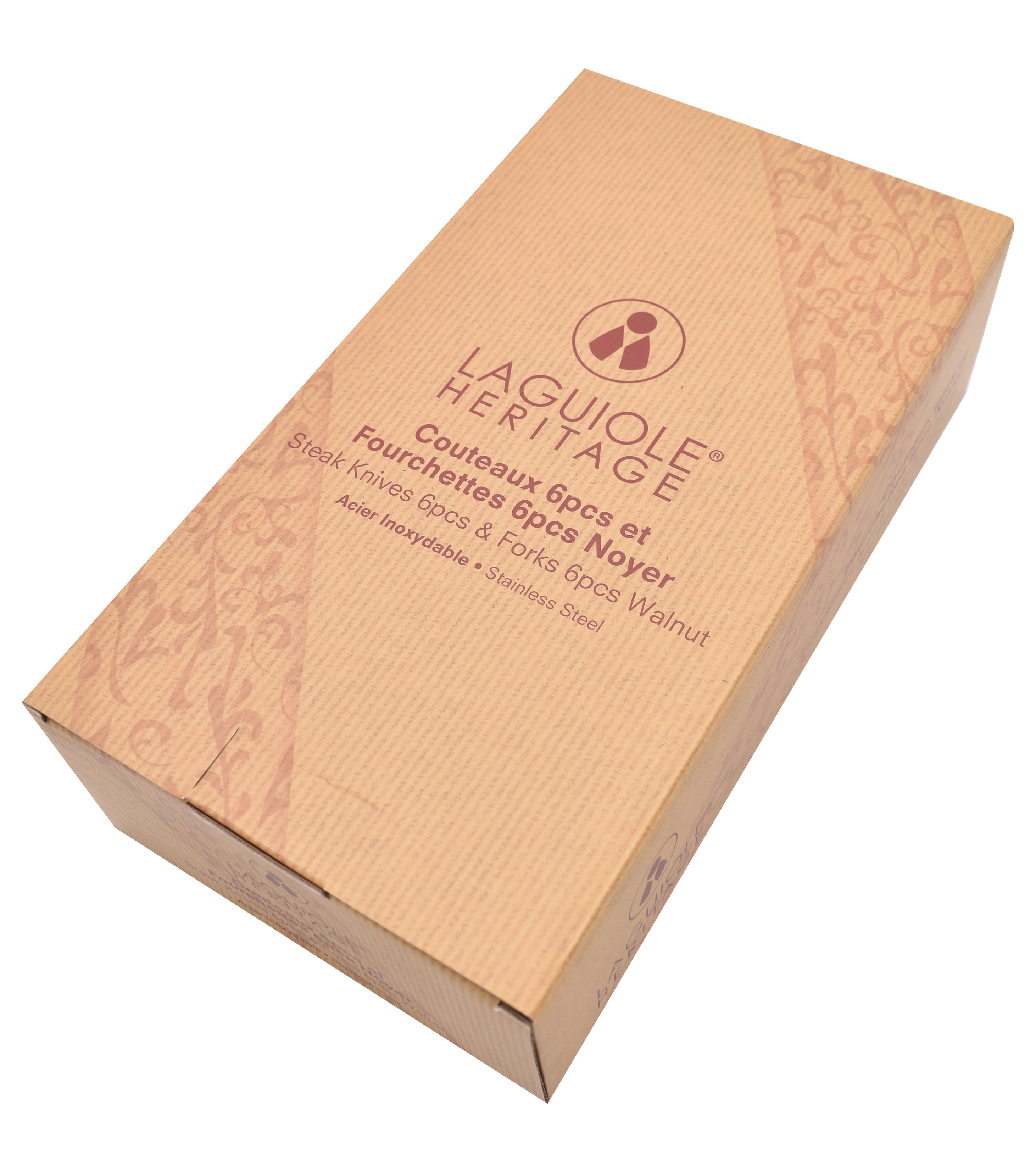Set De 6 Cuchillos Y 6 Tenedores - Mango De Madera De Nogal - LG Heritage