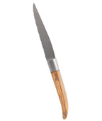 Caja De 4 Cuchillos Para Carne - Madera De Olivo - Lg Heritage