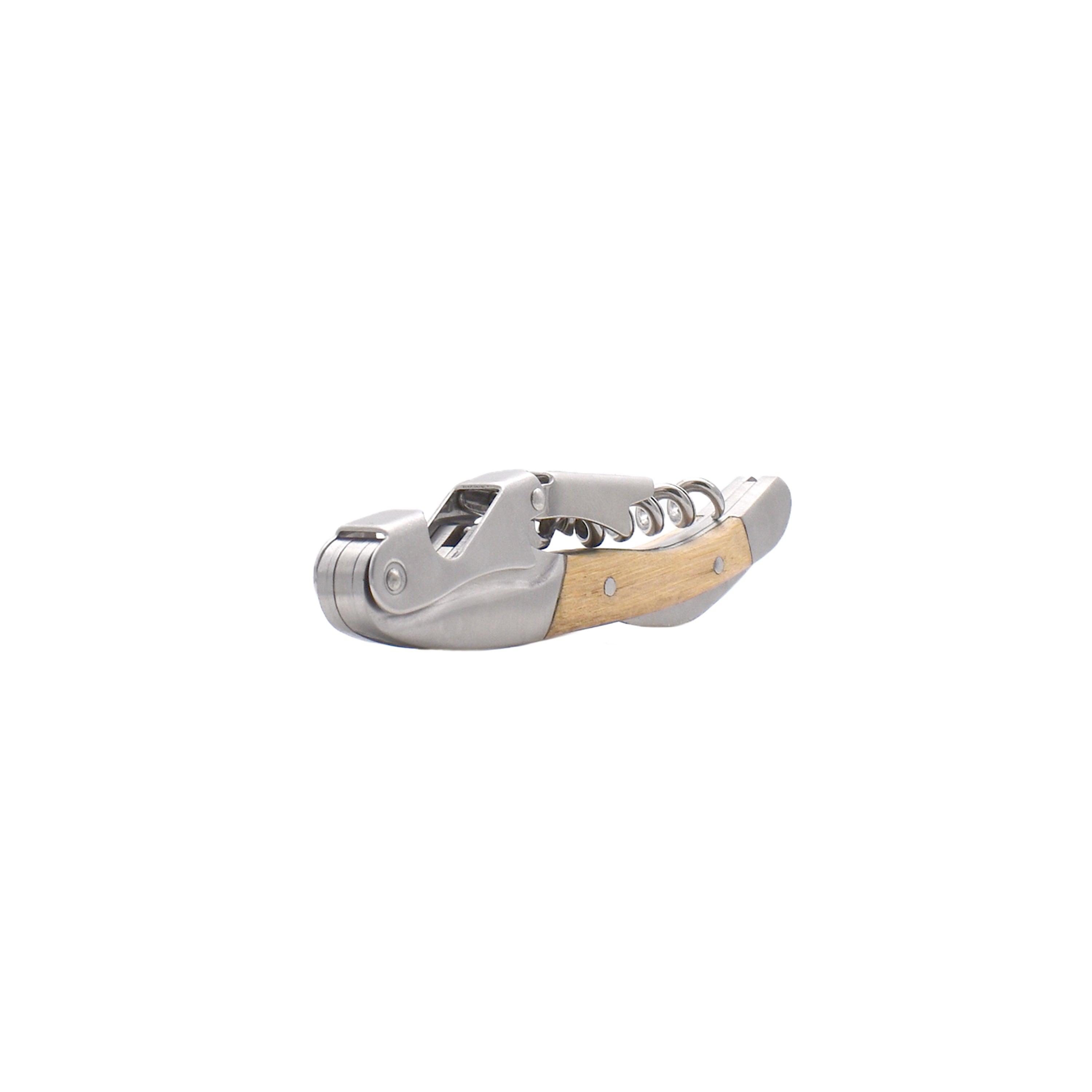 Sommelier Double Levier - Manche En Bois De Bambou