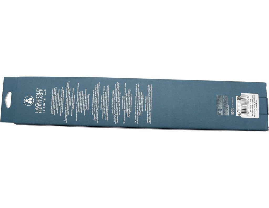 18Cm Honeycomb Santoku Knife - Black Wood