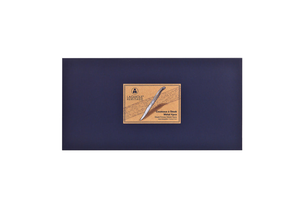 Coffret De 4 Couteaux De Table - Métal