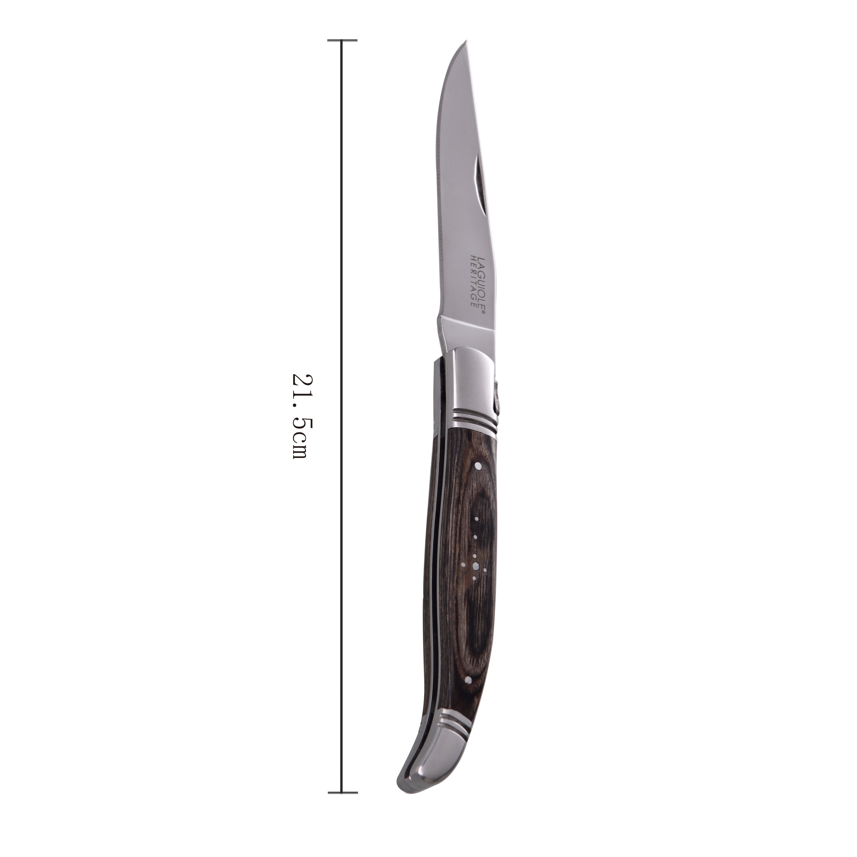 Couteau Pliant Laguiole Heritage En Bois De Pakka - Gris