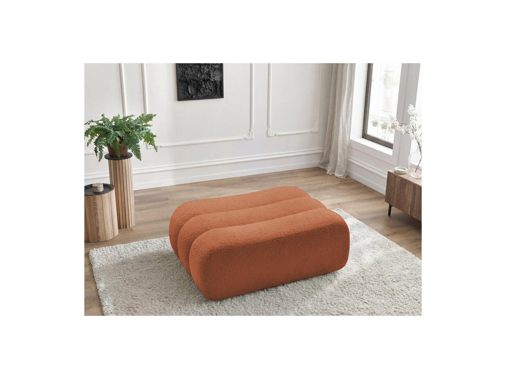 Azra - Footstool - Bouclé Fabric