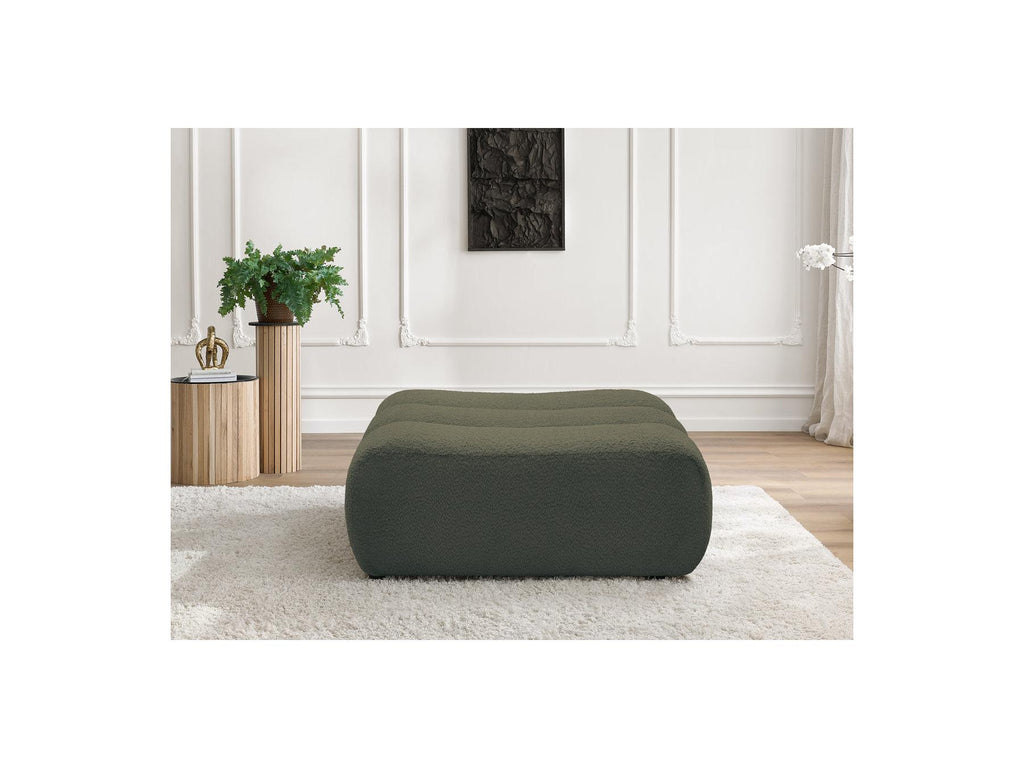Azra - Footstool - Bouclé Fabric
