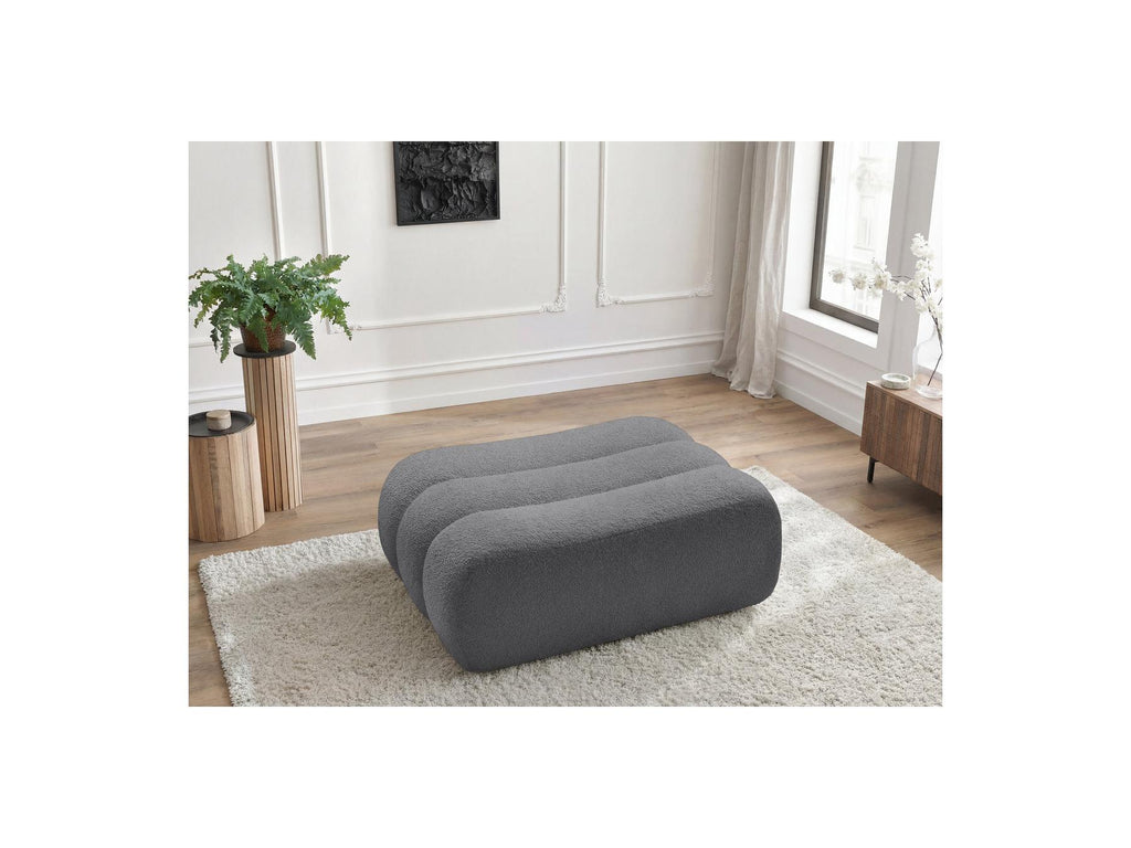 Azra - Footstool - Bouclé Fabric
