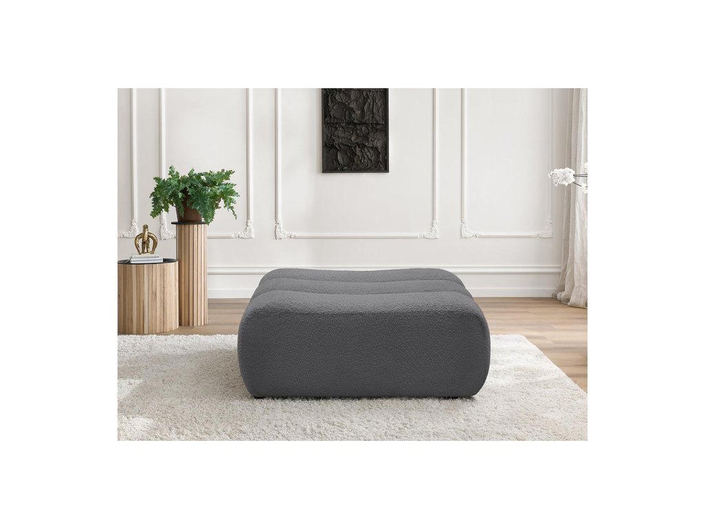 Azra - Footstool - Bouclé Fabric
