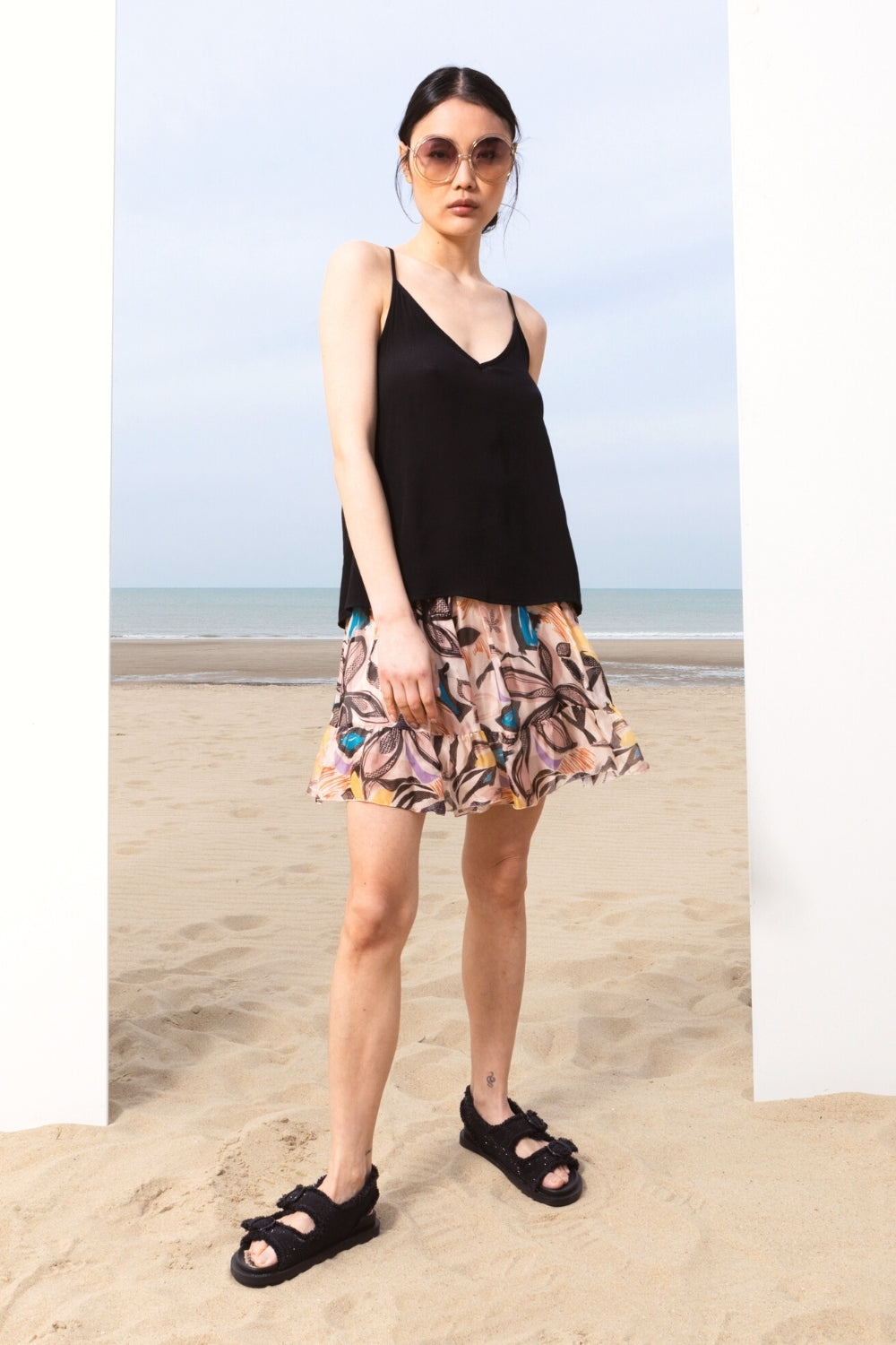 The Layla Graphic Flower Skirt