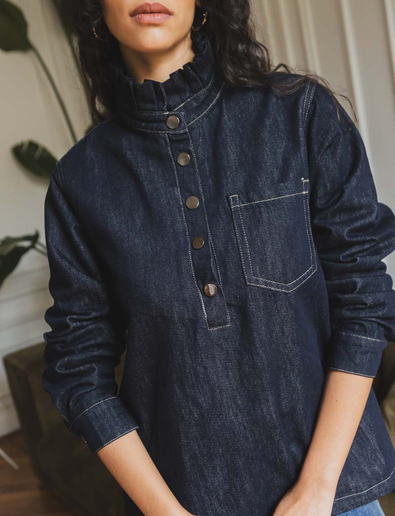 Rå Denimbluse Wany