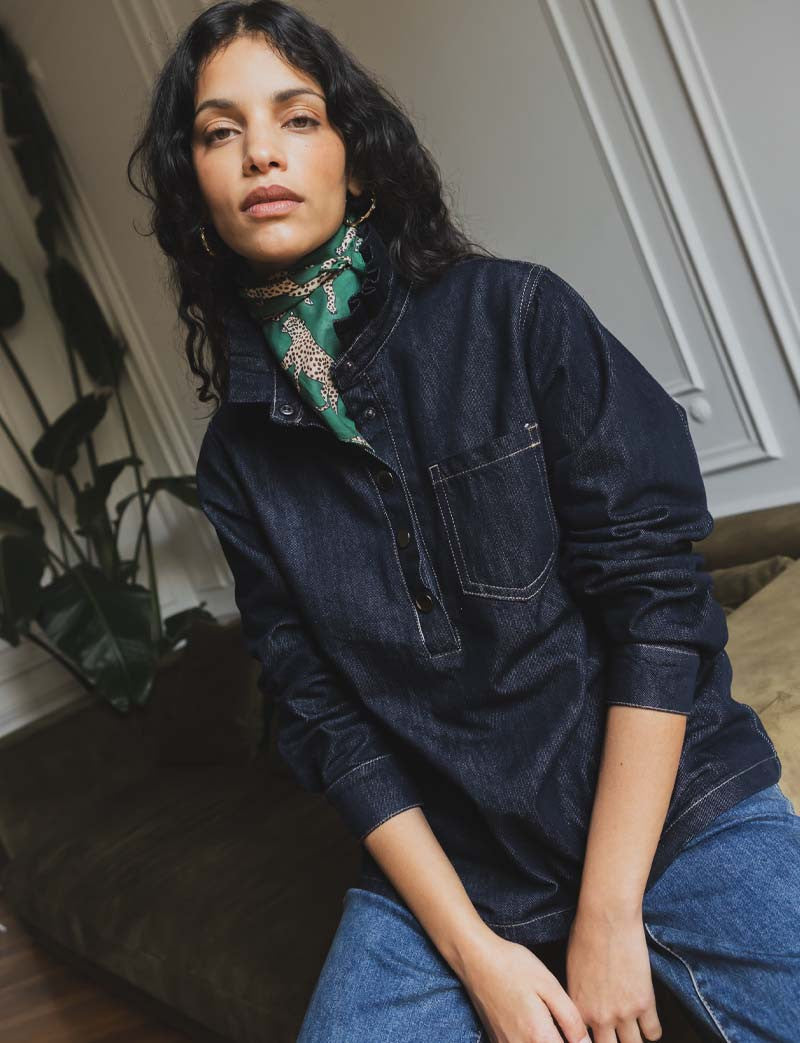 Rå Denimbluse Wany