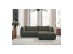 Azra - Fixed Corner Sofa - Bouclé Fabric - Right-Hand Corner