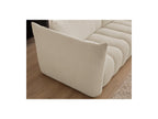 AZRA - Sofá recto fijo de 3 plazas - Tejido bouclé