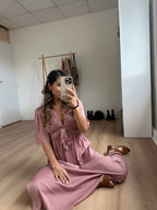 Suzy Long Dress Old Pink