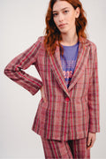 The Jimmy Blazer With Pink Checks
