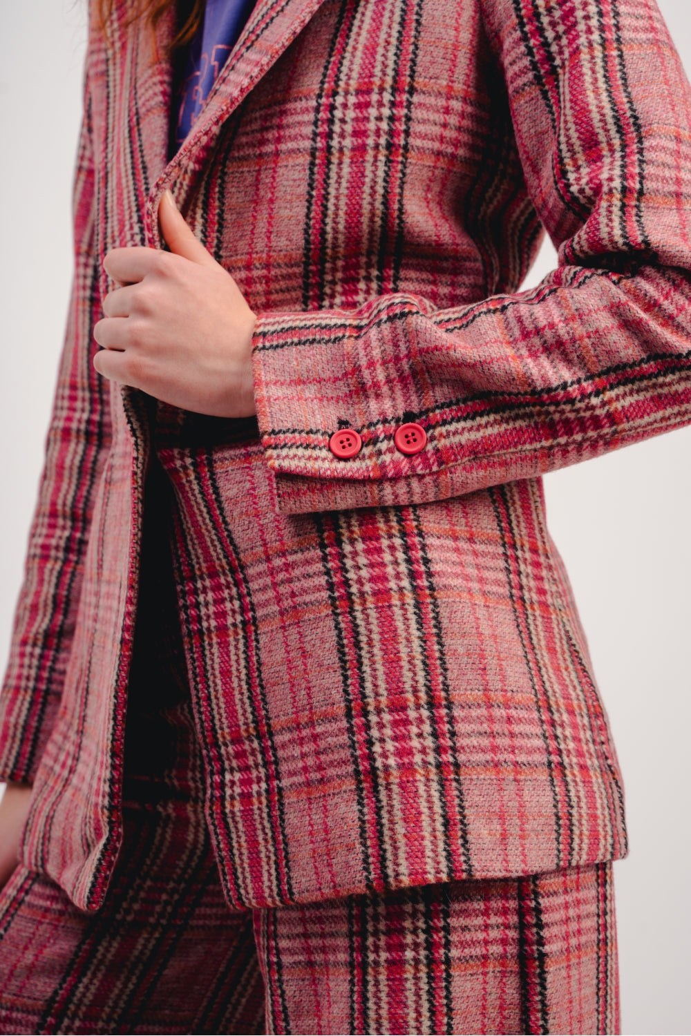The Jimmy Blazer With Pink Checks