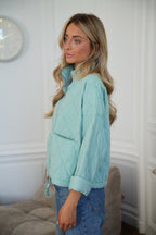 Tressia Zipped Jacket - Water Green