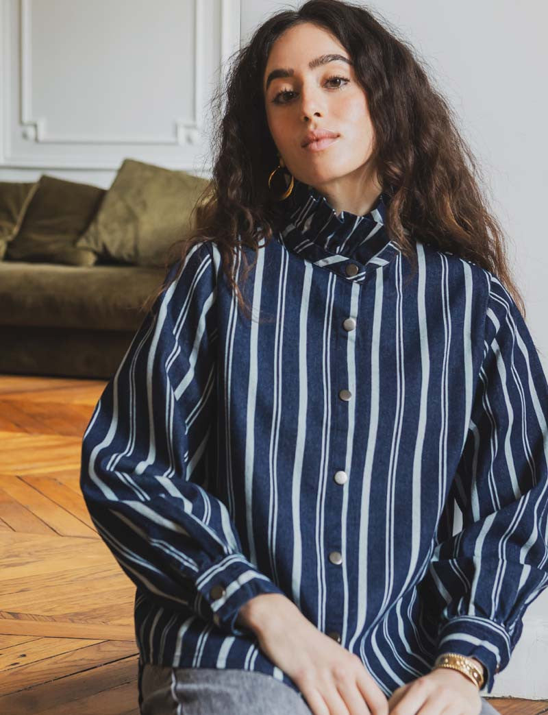 Chaqueta De Rayas Yadia