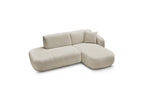 Anda - Sofá esquinero fijo modular - Con 1 chaise longue y 1 módulo terminal - Esquina derecha