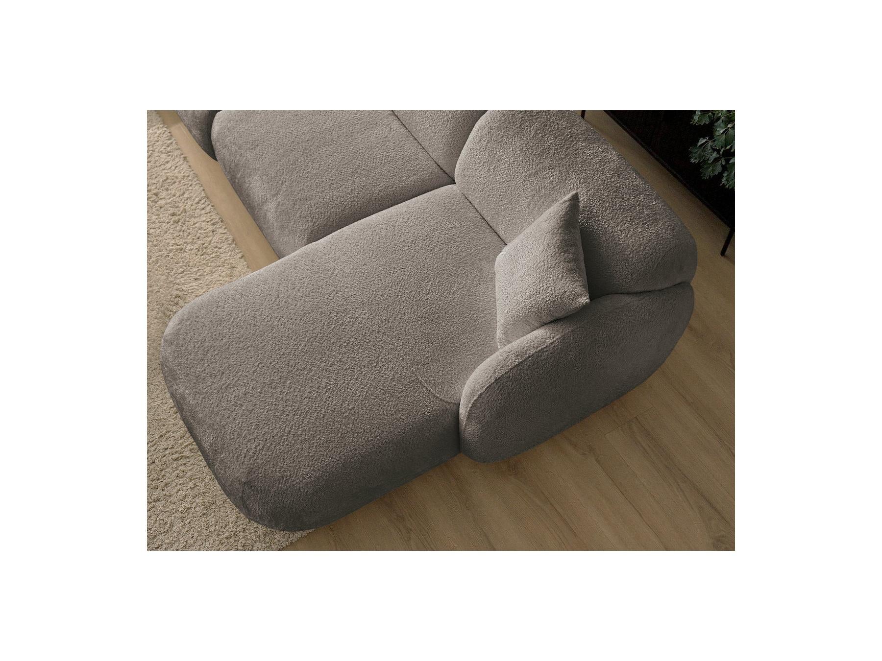 Anda - Sofá esquinero fijo modular - Con 1 chaise longue y 1 módulo terminal - Esquina derecha