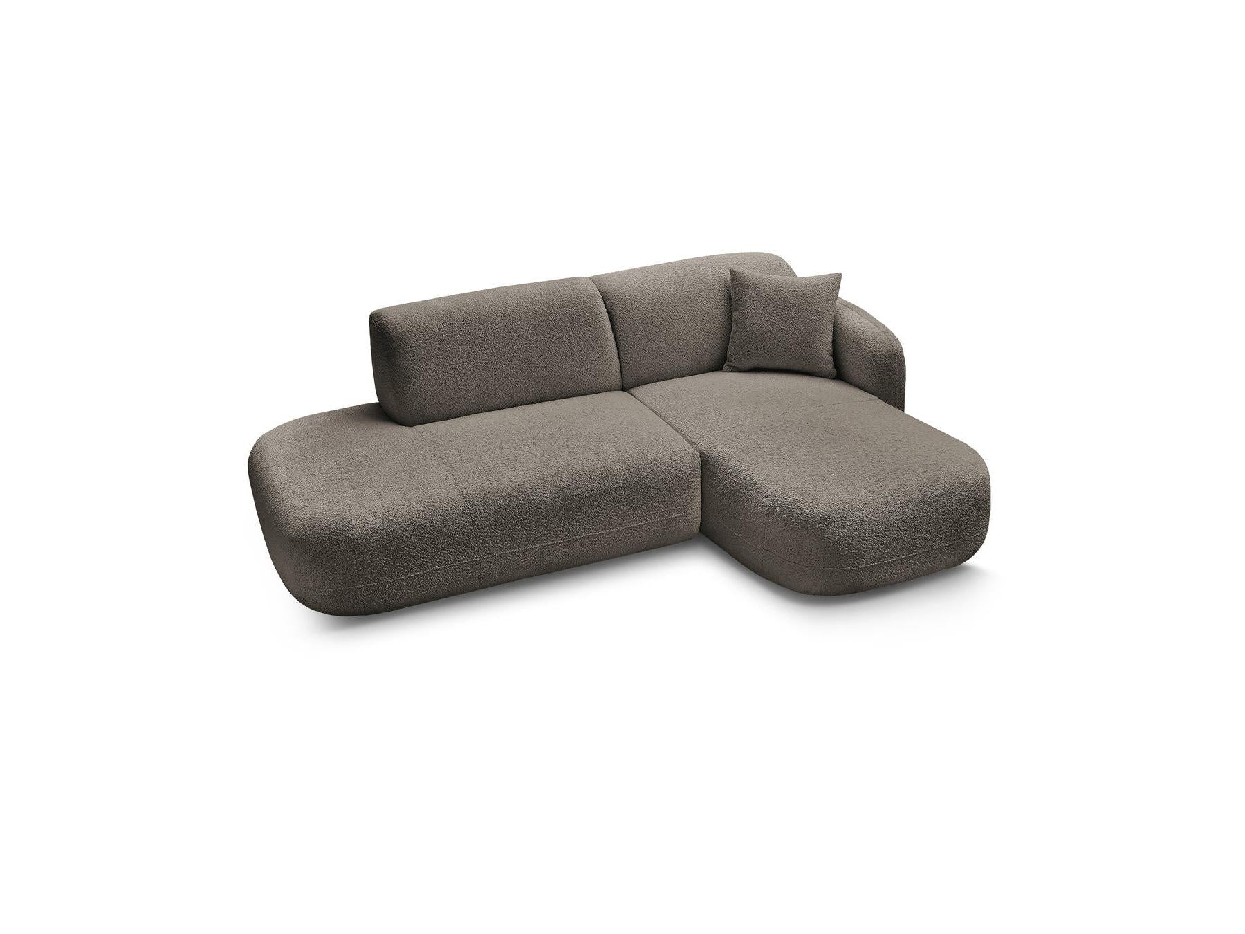 Anda - Sofá esquinero fijo modular - Con 1 chaise longue y 1 módulo terminal - Esquina derecha