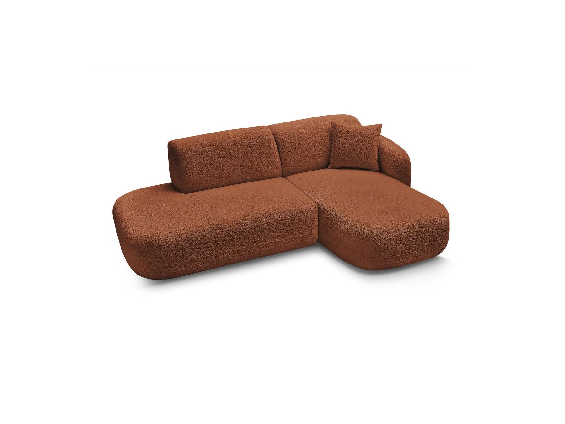 Anda - Sofá esquinero fijo modular - Con 1 chaise longue y 1 módulo terminal - Esquina derecha