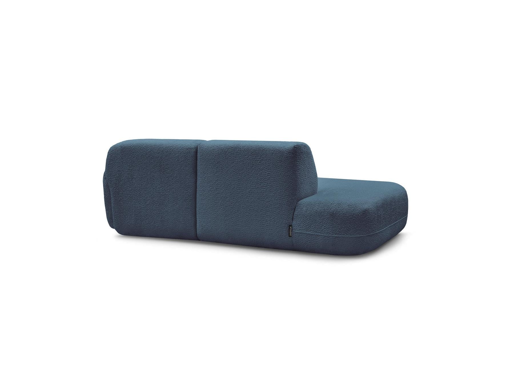 Anda - Sofá esquinero fijo modular - Con 1 chaise longue y 1 módulo terminal - Esquina derecha