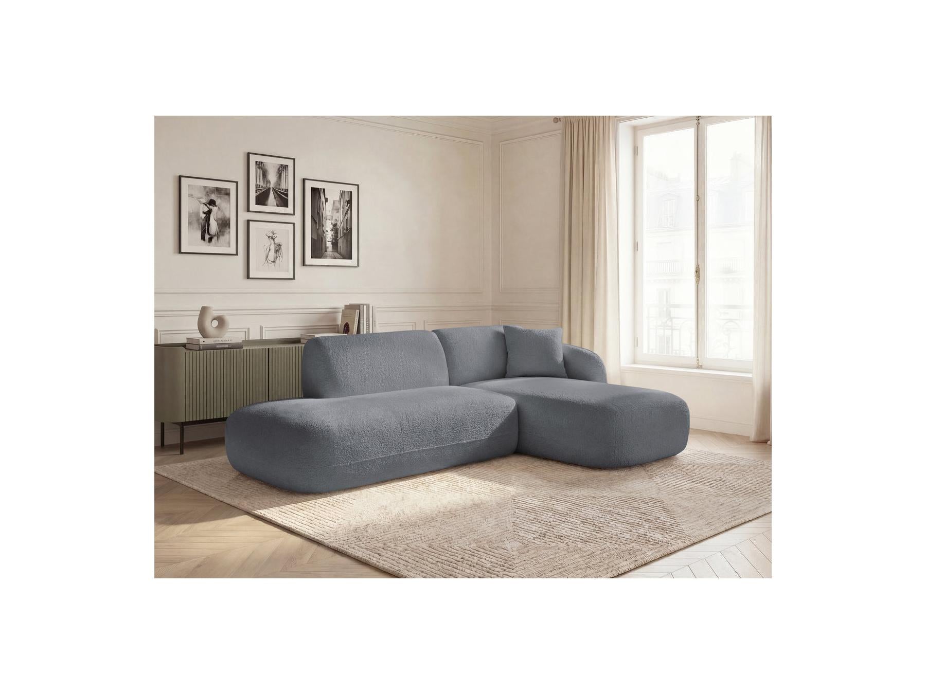 Anda - Sofá esquinero fijo modular - Con 1 chaise longue y 1 módulo terminal - Esquina derecha