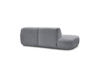 Anda - Sofá esquinero fijo modular - Con 1 chaise longue y 1 módulo terminal - Esquina derecha