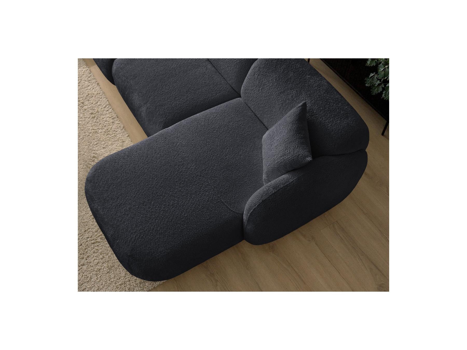 Anda - Sofá esquinero fijo modular - Con 1 chaise longue y 1 módulo terminal - Esquina derecha