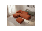Anda - Canapé D'Angle Fixe Modulable Avec 1 Méridienne, 1 Chauffeuse Bout De Canapé Et 1 Pouf - Angle Gauche