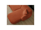 Anda - Canapé D'Angle Fixe Modulable Avec 1 Méridienne, 1 Chauffeuse Bout De Canapé Et 1 Pouf - Angle Droit