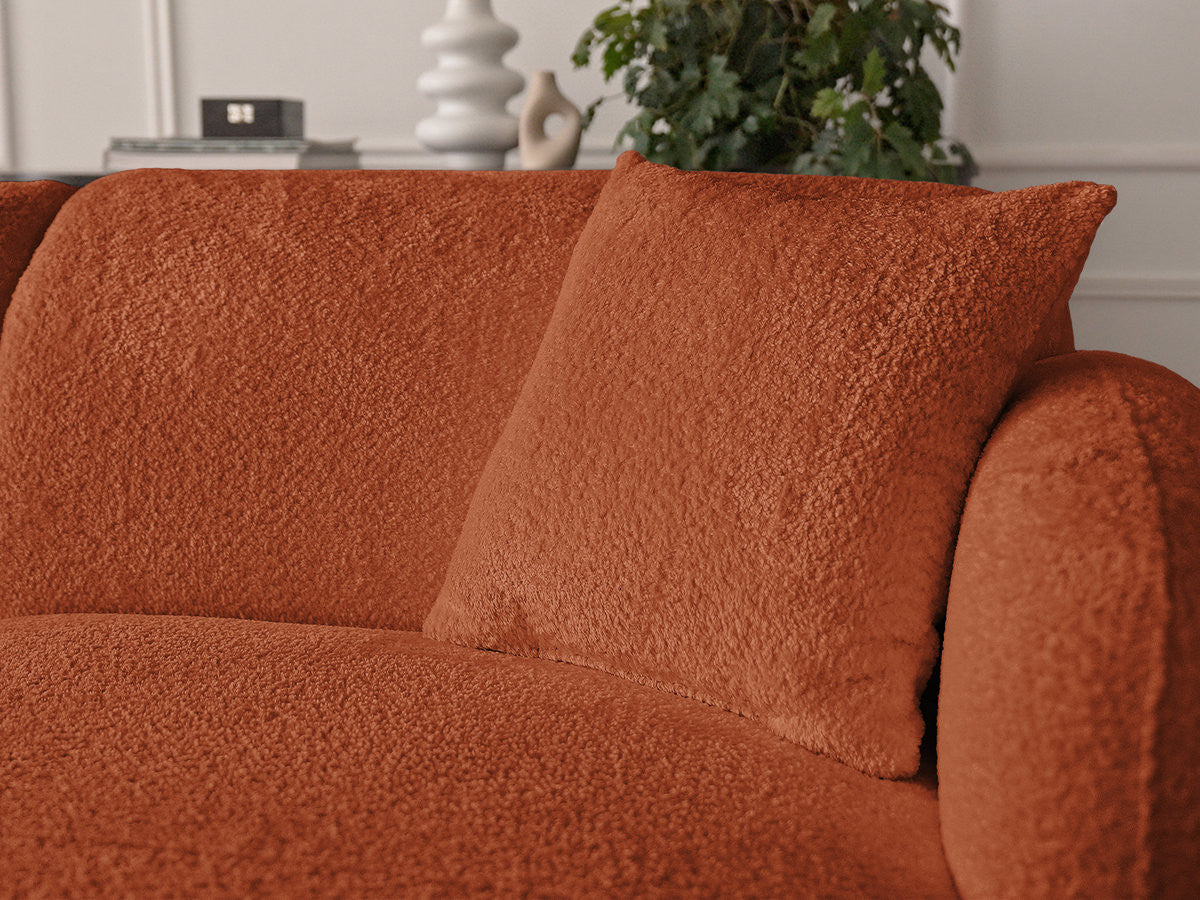 Anda - Canapé D'Angle Fixe Modulable Avec 1 Méridienne, 1 Chauffeuse Bout De Canapé Et 1 Pouf - Angle Droit