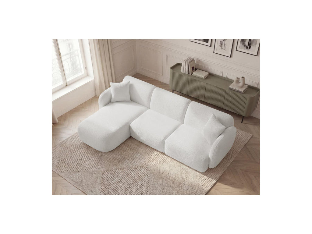Anda - Modular Fixed Corner Sofa - Chenille Fabric - Left Corner