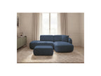 Anda - Canapé D'Angle Fixe Modulable Avec 1 Méridienne, 1 Chauffeuse Bout De Canapé Et 1 Pouf - Angle Droit