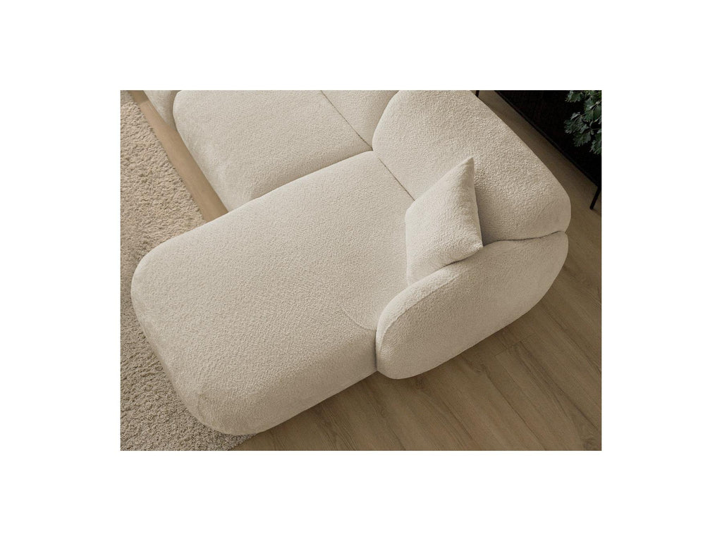 Anda - Fixed Modular Corner Sofa - Chenille Fabric - Right-Hand Corner