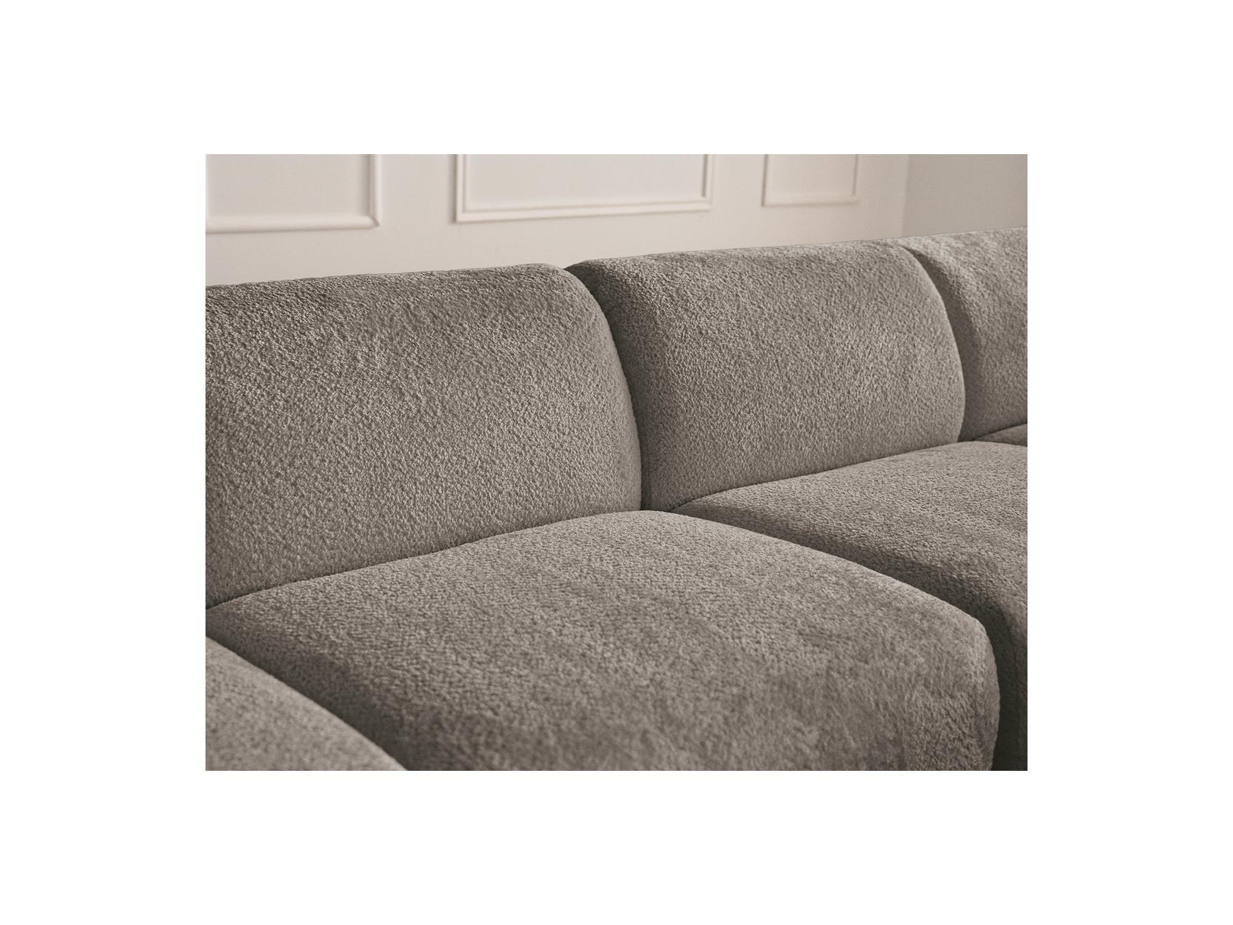 Anda - Fixed Modular Corner Sofa - Chenille Fabric - Right-Hand Corner
