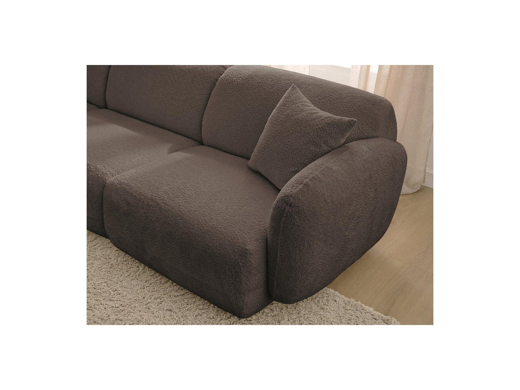 Anda - Modular Fixed Corner Sofa - Chenille Fabric - Left Corner