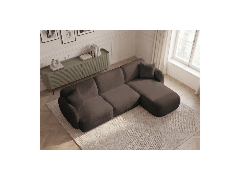 Anda - Fixed Modular Corner Sofa - Chenille Fabric - Right-Hand Corner
